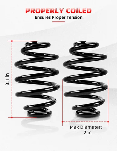 Vista 2 de Amazicha Resortes de asiento solo negros de 3 pulgadas para Harley Davidson Chopper Bobber Softail Sportster