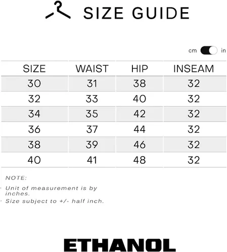 Vista 5 de Ethanol Mens Slim Hyper Stretch Motion Free Five Pocket Pants