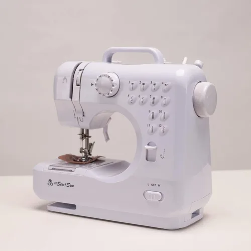Vista 4 de MICHLEY LSS-505+ Máquina de coser de escritorio de 12 puntadas, color blanco