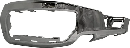 Vista 4 de BUMPERS THAT DELIVER - Barra de parachoques trasero cromada de acero compatible con Chevy Silverado GMC Sierra 1500 2019-2025 con doble escape