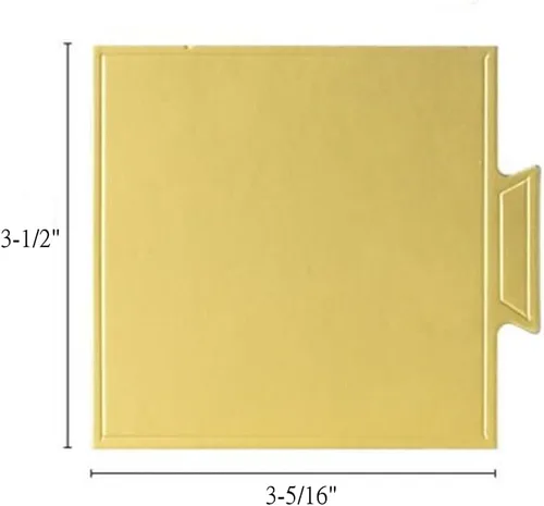 Vista 4 de 200 mini tablas para tartas, bases cuadradas para pasteles, bandeja para exhibiciones de postres