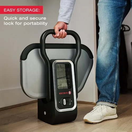 Vista 4 de SINGER® Prensa de vapor inteligente 2.0 (1600 W) - Nuevo lanzamiento Superficie de prensado antiadherente profesional de 20 pulgadas con controles
