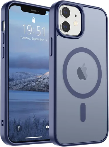 Vista 81 de SUPFINE Funda magnética para iPhone SE 2022 (3ª)/2020 (2ª), iPhone 8 (compatible con MagSafe) (protección contra caídas de grado militar), funda