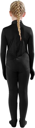 Vista 2 de Full Bodysuit - Body enterizo de cuerpo completo estilo Zentai de elastano de color liso para niños
