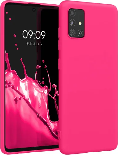Vista 13 de kwmobile Funda compatible con Samsung Galaxy A51 - Funda protectora de silicona TPU suave y delgada - Arctic Night
