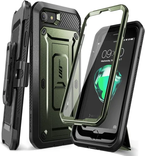 Vista 15 de SUPCASE Funda resistente para iPhone SE de 3ª generación, iPhone SE de 2ª generación, iPhone 7, iPhone 8 (Unicorn Beetle Pro), con protector