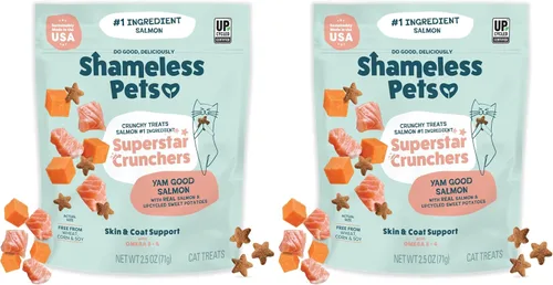 Vista 19 de Shameless Pets Golosinas para gatos con Catnip y pollo para la salud digestiva, crujientes