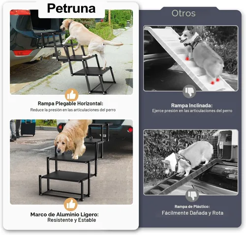 Vista 4 de Escaleras extra anchas de 20 pulgadas para perros grandes