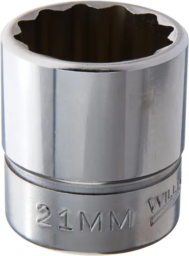 Vista 14 de Williams JHWB-1232 - Zócalo poco profundo de 3/8 pulgadas, SAE de 12 puntos, 1 pulgada, acabado cromado pulido