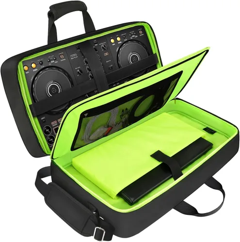 Vista 8 de SNIGJAT Funda para controlador DJ DDJ FLX4/400/REV1 con compartimento para Verde