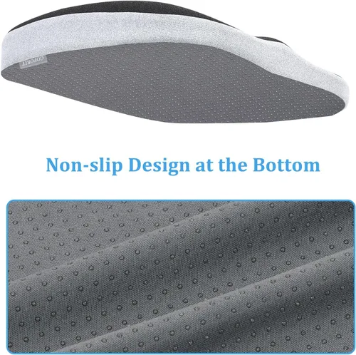 Vista 4 de Cojín del asiento de oficina de la espuma de la memoria, cojín de la silla de oficina de la espuma Ergonomic Coccyx Cushion for Sciatica Pain