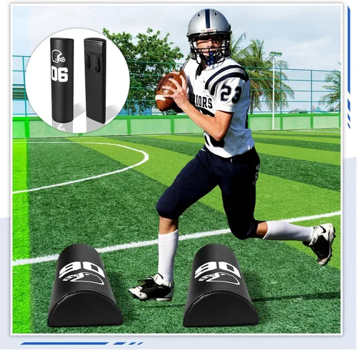 Vista 5 de Leyndo 2/4 Pcs Athletic Agility Dummy Step Over Dummy with Heavy Duty Handles Training Dummy Football Equipment for Footwork Drills Sports Training