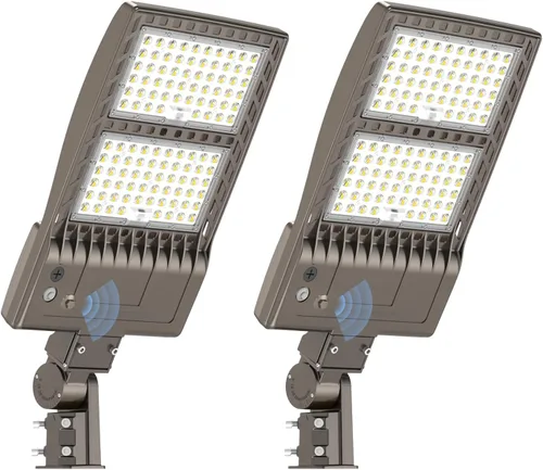 Vista 28 de KUKUPPO Luz LED de estacionamiento de 200 W, luz de poste de estacionamiento de grado industrial con certificación DLC UL, luz LED caja de zapatos