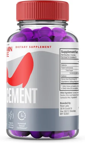 Vista 2 de rize labs Gomitas de vitamina Dee, vitamina Dee para hombres, reseñas de gomitas de rendimiento de vitamina Dee, gomitas de vitamina Dee, apoyo