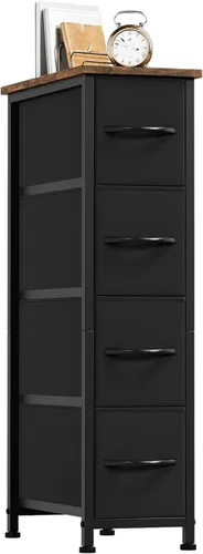 Vista 34 de Somdot - Cómoda para dormitorio con 3 cajones, organizador de almacenamiento con cajones de tela con contenedores de tela removibles para armario