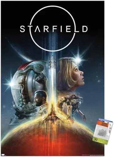 Vista 8 de Trends International Starfield - Póster de pared Key Art, 14.72 x 22.37 pulgadas, paquete de póster premium y alfiler
