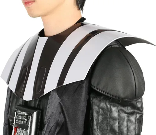 Vista 5 de Xcoser Disfraz de Vader para adultos, traje de cosplay de Halloween, talla L