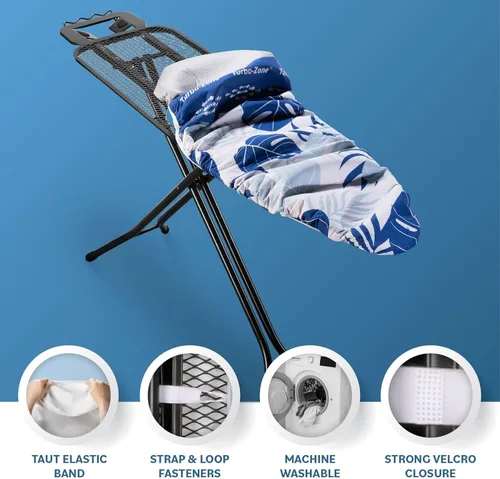 Vista 6 de Bartnelli Funda de repuesto para tabla de planchar para modelos Pro Luxury de 51 x 19 pulgadas (modelos-1105, 1205) fabricada en Europa con nueva