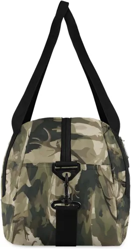 Vista 6 de Bolsa de lona personalizada para niños, diseño geométrico a cuadros, bolsa de gimnasio deportiva personalizada para niños y niñas, bolsas de viaje