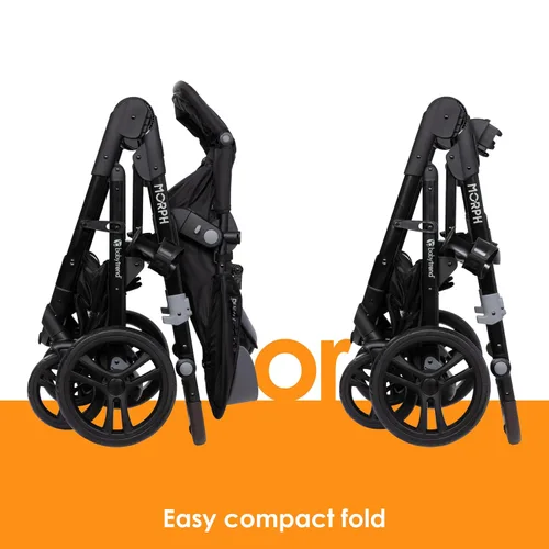 Vista 18 de Baby Trend Morph Cochecito Modular de Individual a Doble, Dash Black