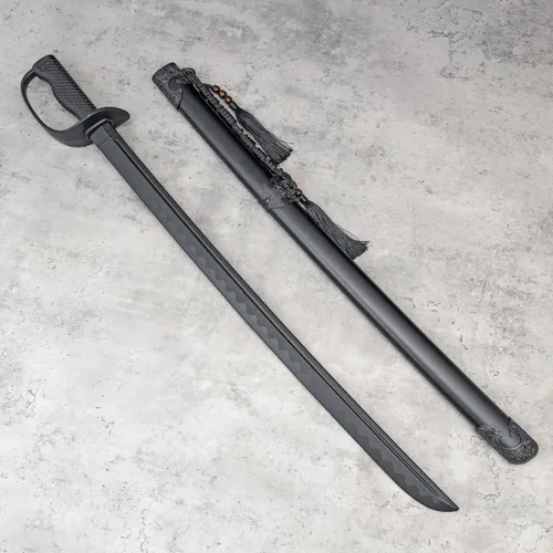 Vista 3 de 1 espada de sable de caballería de polipropileno de plástico larga con vaina, adecuada, accesorio de decoración Katana espada