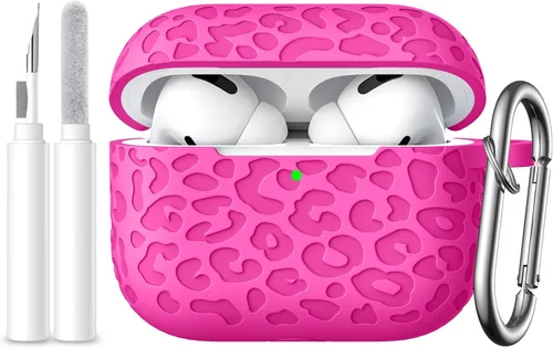 Vista 16 de Funda compatible con AirPods Pro 2 con grabado de leopardo APPro2-Negro