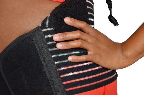Vista 2 de Muscle Up Mommy Cinturón de apoyo de maternidad, banda para el vientre para mujeres embarazadas para abdomen, pélvica, cintura, dolor de espalda