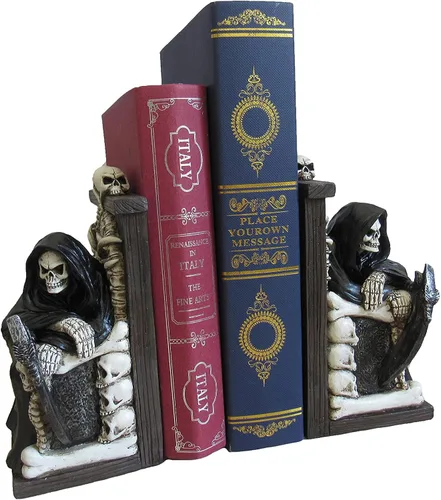 Vista 3 de World of Wonders The Last Chapter Reaper - Soporte decorativo para libros para estantes