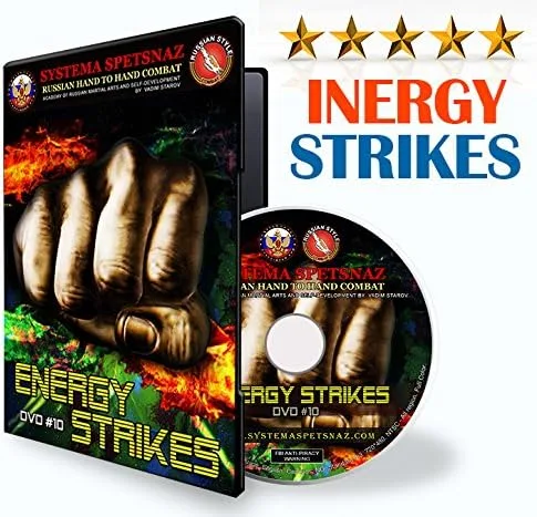 Vista 5 de DVD de combate mano a mano - huelgas energéticas. Video instructivo de artes marciales rusas por el sistema ruso SPETSNAZ ENTRENAMIENTO, Técnicas