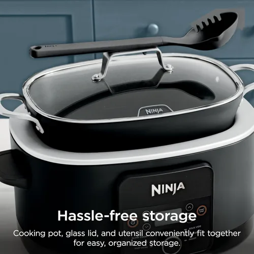 Vista 7 de Ninja® Olla Multiusos 12-en-1 PossibleCooker™ PLUS 8.5 cuartos - Cocina Múltiple Sous Vide y Fermentación Olla de Cocción Lenta, Horno Holandés