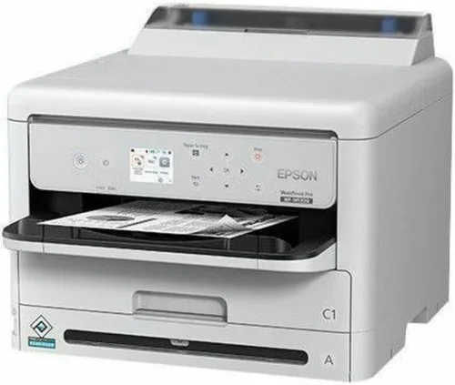 Vista 4 de Epson Workforce Pro WF-M5399 Impresora de inyección de tinta de sobremesa, monocroma, impresión de 1200 x 2400 ppp, impresión dúplex automática