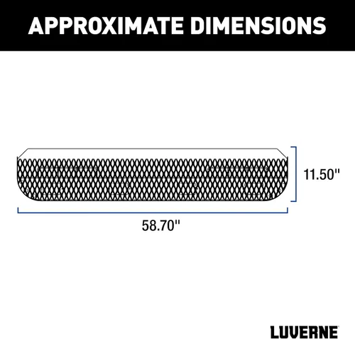 Vista 2 de Luverne 415358-571511 Impact Cargo Van Protector de parachoques trasero y escalón, soportes fijos, Select Dodge, Freightliner, Mercedes-Benz Sprinter