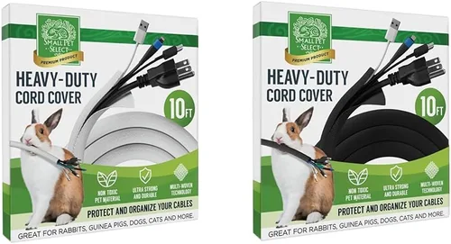 Vista 10 de Small Pet Select Funda Protectora de Cables de Alta Resistencia - Negra, 3.05m - Protector Ultra Duradero de Cables Eléctricos y Alambres