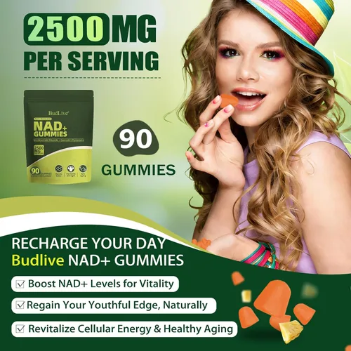 Vista 8 de NAD Gomitas de resveratrol, gomitas liposomales NAD para mujeres con ribósido de nicotinamida, quercetina, trans-resveratrol, antienvejecimiento