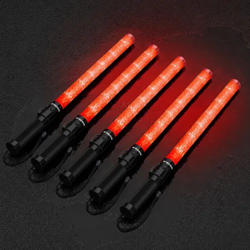Vista 29 de E-riding Varita de Tráfico con Luz de Seguridad de 21 pulgadas Alta Visibilidad, Duradera, Portátil Varita de Control de Tráfico con 3 Modos