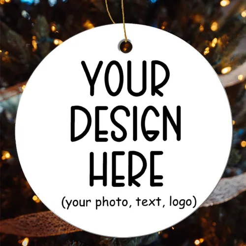 Vista 8 de Adorno redondo personalizado para decoración del árbol de Navidad, nombre de texto personalizado, adorno de bola de Navidad, recuerdo personalizado