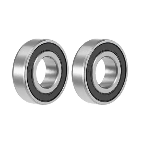 Vista 6 de uxcell R16-2RS Rodamiento de bolas profundo del surco 1-inchx2-inchx1/2-inch doble sellado rodamientos de acero cromado 2pcs