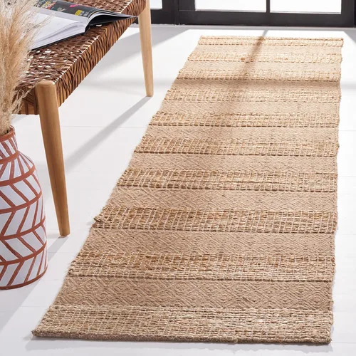 Vista 6 de SAFAVIEH Natural Fiber Collection NFB653Z - Alfombra de pasillo, 2 pies 3 pulgadas x 8 pies, color negro y natural, hecha a mano, estilo bohemio