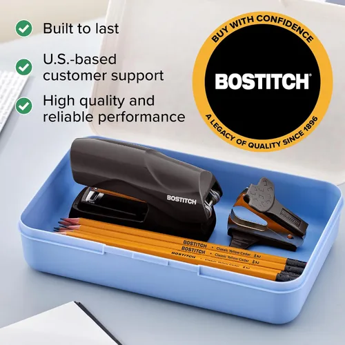 Vista 8 de Bostitch Paquete económico de grapadora resistente, capacidad para 40 hojas Negro