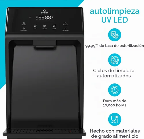 Vista 5 de Avalon Dispensador de agua eléctrico de encimera sin botella con toque - 3 temperaturas