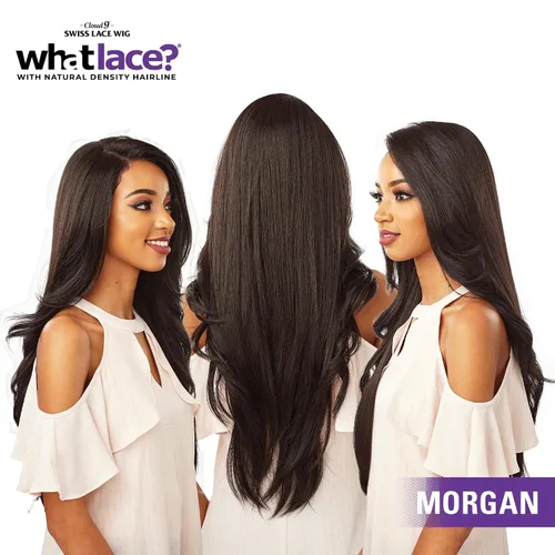 Vista 6 de Sensationnel Cloud9 Swiss Lace WHATLACE? Personalizable Peluca de encaje de 13 x 6 – MORGAN (1B [Negro])