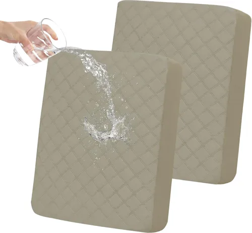 Vista 25 de Easy-Going Funda de cojín impermeable para silla, antideslizante, a prueba de fugas, acolchada y elástica, protector de muebles para perros, Beige