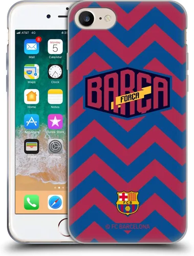 Vista 44 de Head Case Designs Funda de gel con licencia oficial del FC Barcelona con logotipo y patrón de Forca Barca [protección de grado militar] compatible