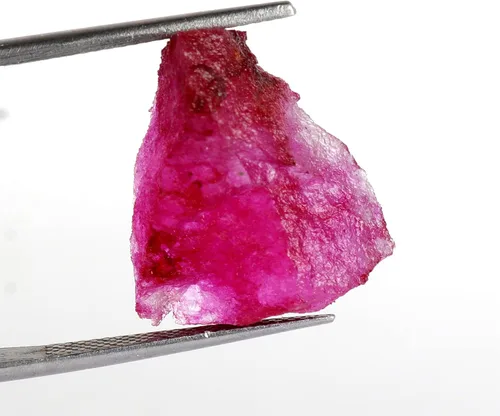 Vista 2 de REAL-GEMS Genuine Natural Ruby Red Rough Stone 10-105 Ct Certified Uncut Healing Crystal Loose Gemstone