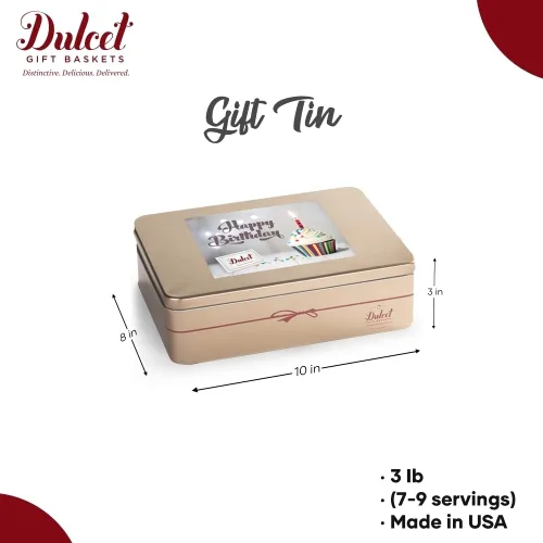 Vista 8 de Dulcet Git Baskets - Cesta de cumpleaños para mujer, surtido gourmet de todos los sabores, para cada ocasión especial, vacaciones, para hombres