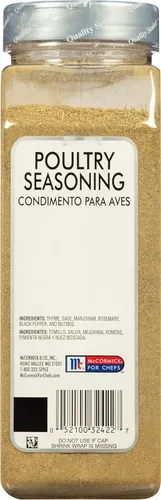 Vista 9 de McCormick Culinary Condimento para aves de corral, 12 oz - Un recipiente de 12 onzas de especias de condimento para aves de corral sin MSG