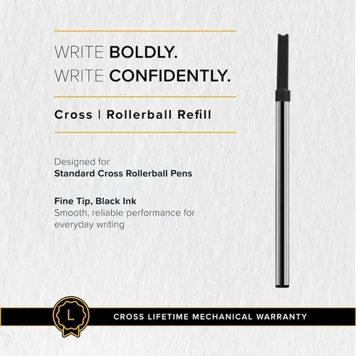 Vista 6 de Cross Selectip - Recambio de bolígrafo de gel, paquete individual, tinta negra Professional-Grade Refill for Effortless Writing and Journaling