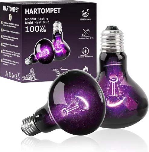 Vista 11 de Lámpara de calor roja infrarroja de 60 W para reptiles, bombilla para lagartos de mascotas, dragones barbudos, camaleones y serpientes, luz emisora