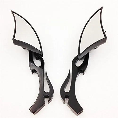 Vista 4 de SMT-Blade Spear - Mini espejos laterales compatibles con Harley Black Nuevo [B00RW3OHFW]