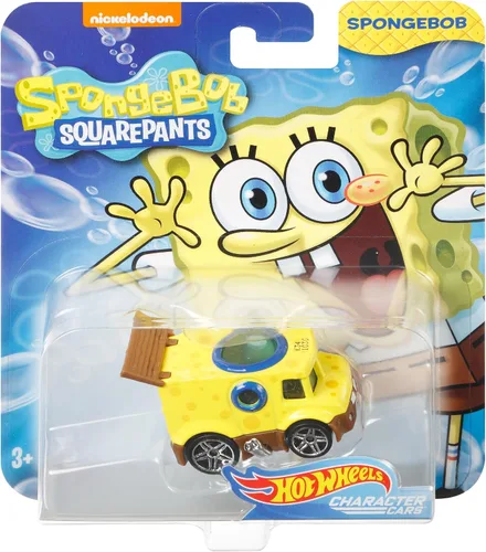 Vista 4 de Hot Wheels Vehículo Bob Esponja, escala 1:64